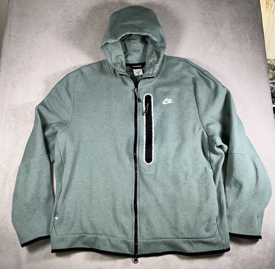 Nike Sportswear Tech Fleece Doble Cremallera Completa Chaqueta con Capucha Hombres 2XL DR9150-361 Foto 3 de 4