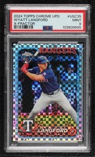 2024 Topps Chrome Update X-Fractor Wyatt Langford #USC35 PSA 9 MINT 5sb