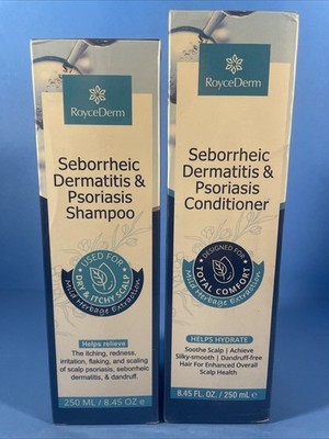 Roycederm Seborrheic Dermatitis Psoriasis Conditioner & Shampoo Hydrate, relieve