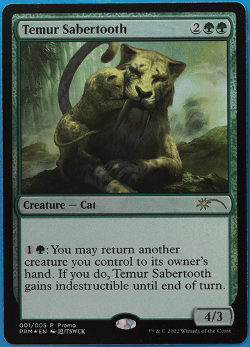 Temur Sabertooth (2022 Lunar New Year Promo) FOIL NM CARD (502013) ABUGames - Picture 1 of 2