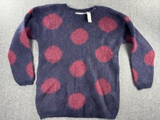 PAUL HARRIS DESIGN Vintage Mohair Blend Blue/Multicolor NWT Sweater SIZE MEDIUM