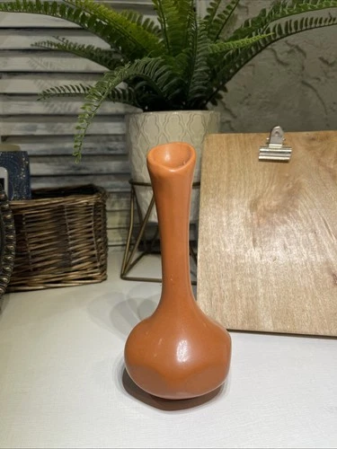 Van Briggle Arts & Crafts 6 1/2” Tall Rust Ceramic Vase