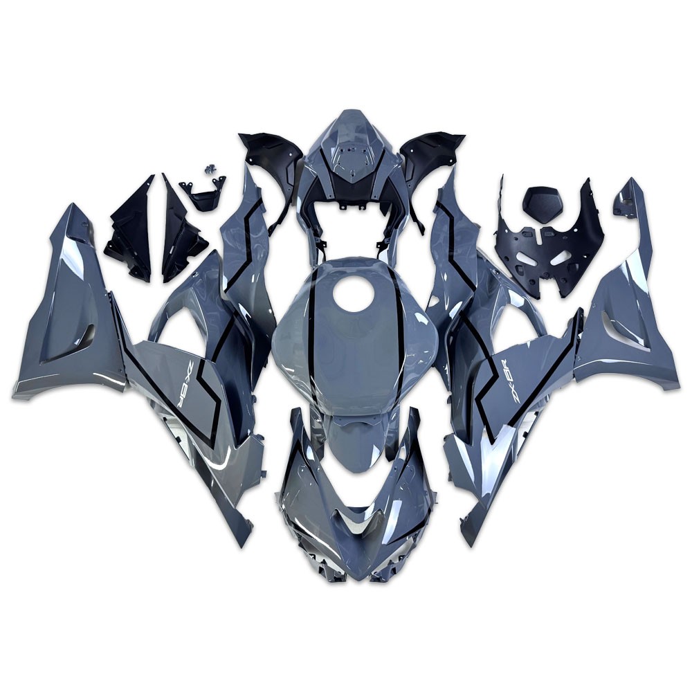 NTF Injection Glossy Gray Fairings Fit for Kawasaki Ninja ZX6R 2024-2026 a081