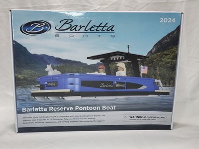 RARE First Gear Barletta Reserve Pontoon Boat 2024 Building Set Blks NEW Sealed