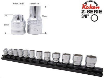 Koken Z-Serie Steckschlüsseleinsätze mit 3/8'' Antrieb