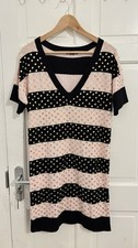 SONIA RYKIL -H&M Size S Women's Dress Short Sleeve Ve Neck