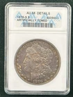 1878-S Morgan Dollar $1 AU 58 Details, Artificially Toned, ANACS