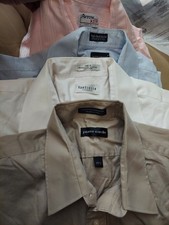 Pierre Cardin Plus 3 Men's Short Sleeve Dress Shirts 4 Size 17.5 - 34/35