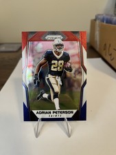 2017 Panini Prizm Adrian Peterson #61 Red White Blue Prizm New Orleans Saints