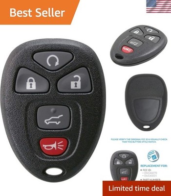 Replacement for New Keyless Entry 5 Button Remote Start Car Key Fob for Selec...