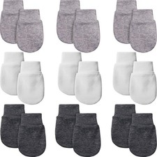 9 Pairs Newborn Baby Mittens Infant Toddler Gloves No Scratch Mittens Unisex ...