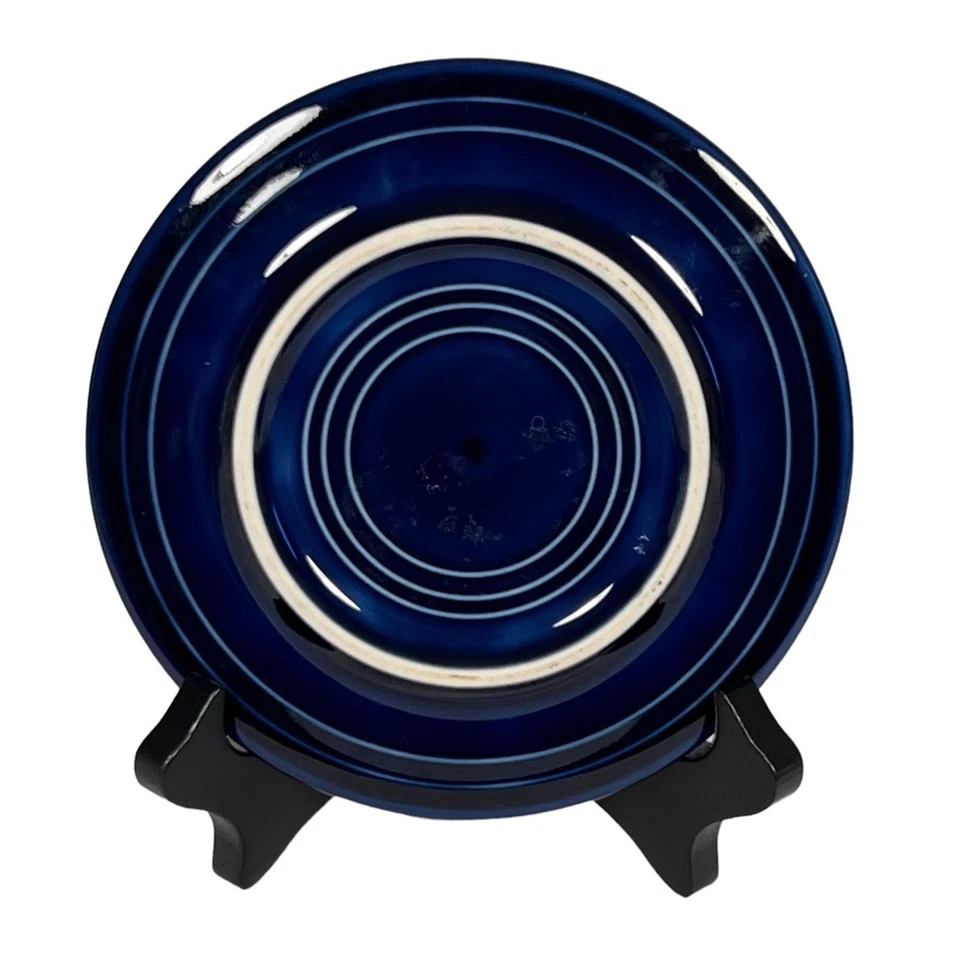 Fiesta Cobalt Blue Ceramic 6-Inch 6” Vintage Trivet Bread Basket Warmer Vintage - Image 2 of 3