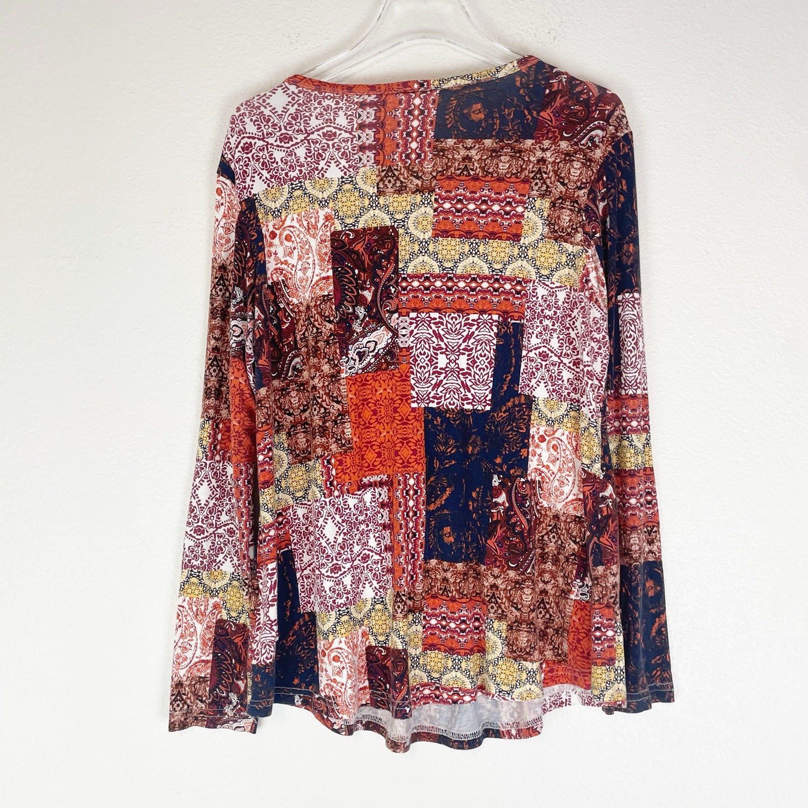 Cathy Top Womens Large Patchwork Boho Cottage Hip… - image 3