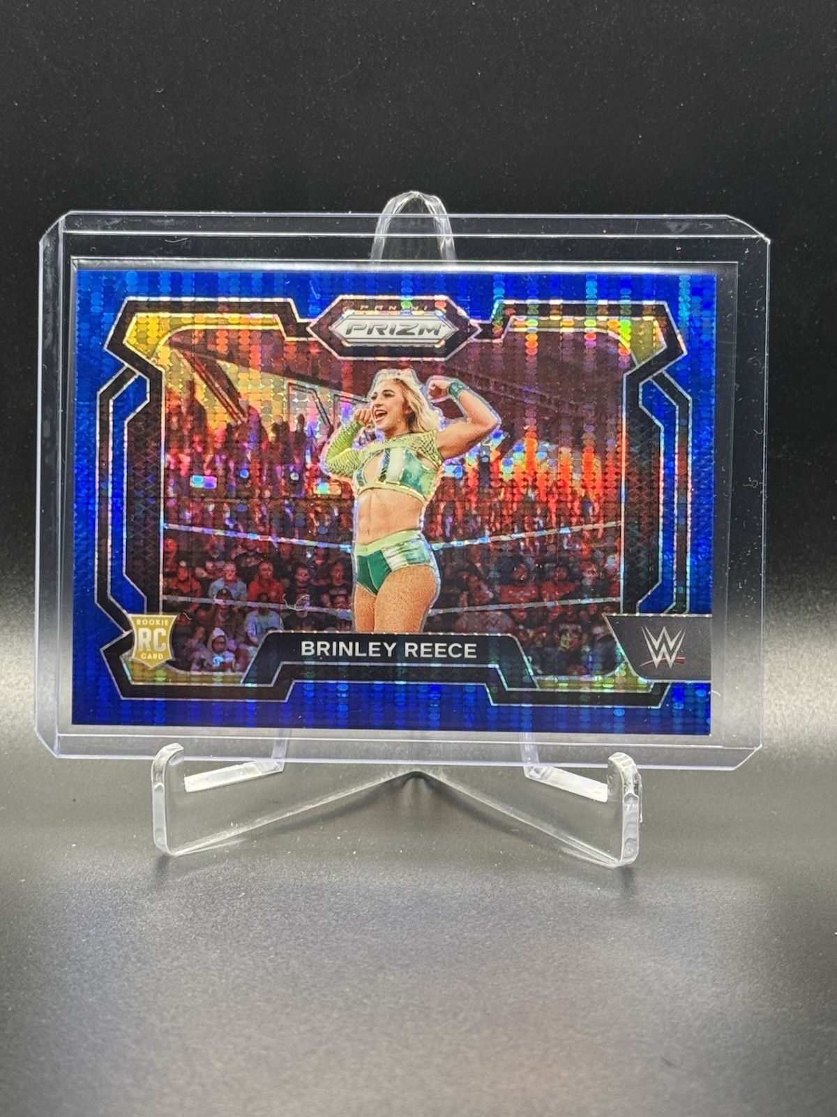 2024 Panini WWE Prizm. Brinley Reece. Blue  Pulsar Prizm. Pack Fresh /75 Rookie