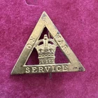 WW1 ON WAR SERVICE 1916 LAPEL BADGE home front