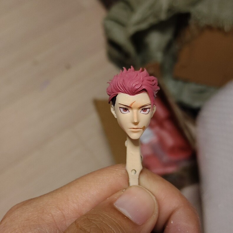 1/12 Jujutsu Kaisen Yuji Itadori Head Carving For 6