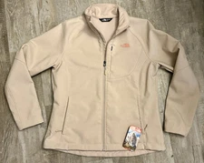 North Face Jacket Womens XL Apex Bionic Windwall Shell Doe Skin Brown Heather