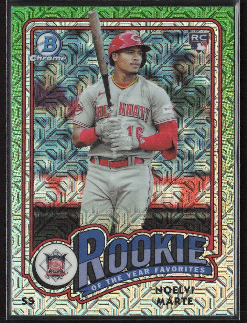 2024 Bowman #ROY-4 Noelvi Marte Rookie of the Year Favorites Mojo Refractors