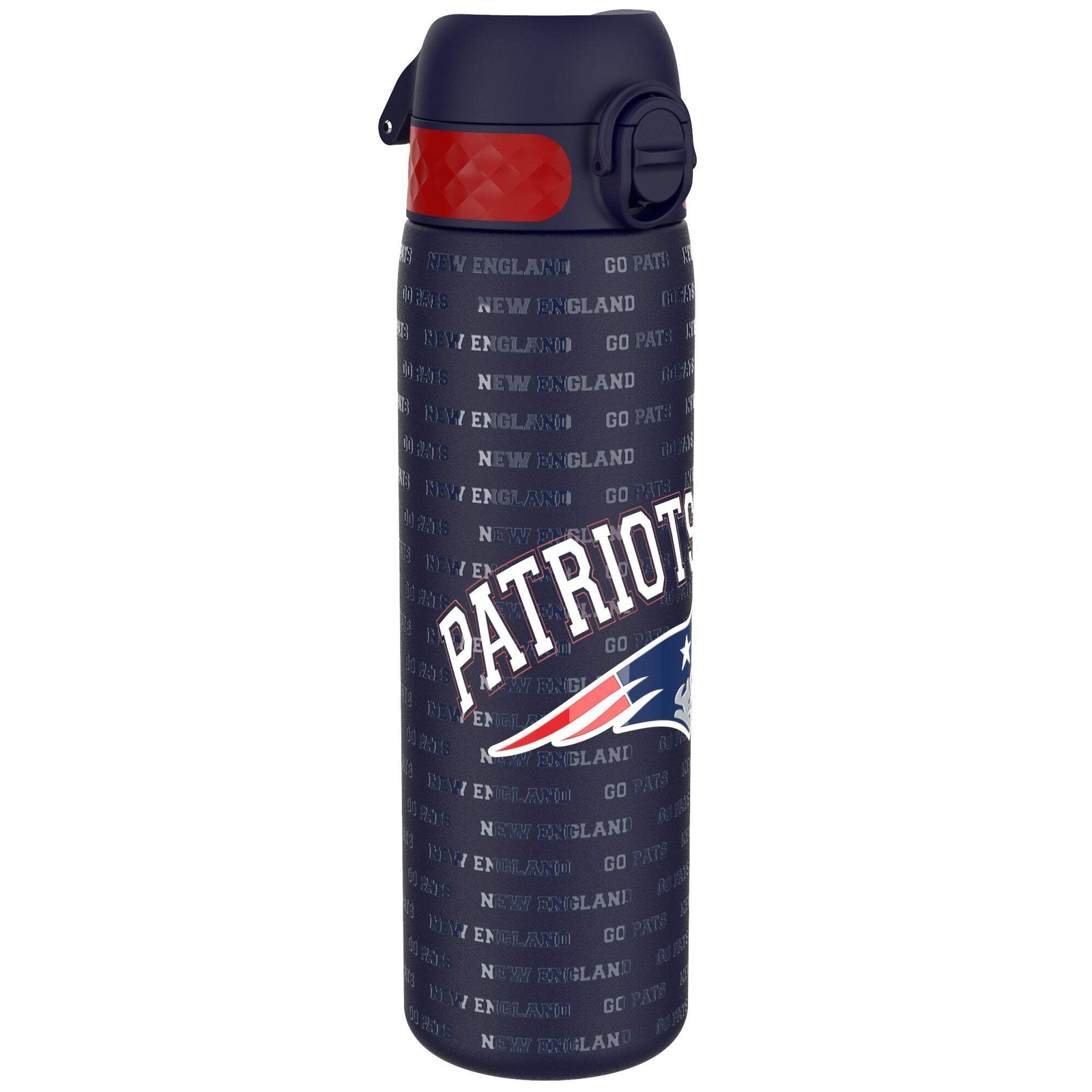 ION8 Leak Proof NFL Water Bottle, Stainless Steel, New England Patriots, 600ml (