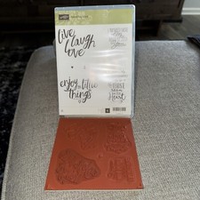 Stampin Up Layering Love Rubber Cling Stamp Set 141965