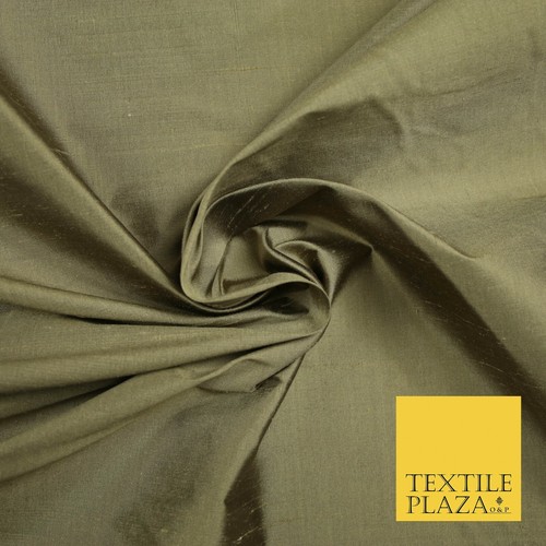 Luxury 100% PURE Plain Dupion Raw Silk Handloom Dress Fabric OVER 55 COLOURS - Picture 46 of 57