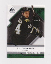 2008-09 SP Game Used AUTHENTIC ROOKIE # 106 B.J. Crombeen Dallas Stars 557/999