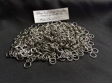 1/2 Pound of 18g Spring temper stainless jump rings, 3/8" I.D., Made in the USA