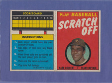 1970 Topps Scratch Offs Nate Colbert Padres ULTRA HIGH GRADE DEAD CENTERED