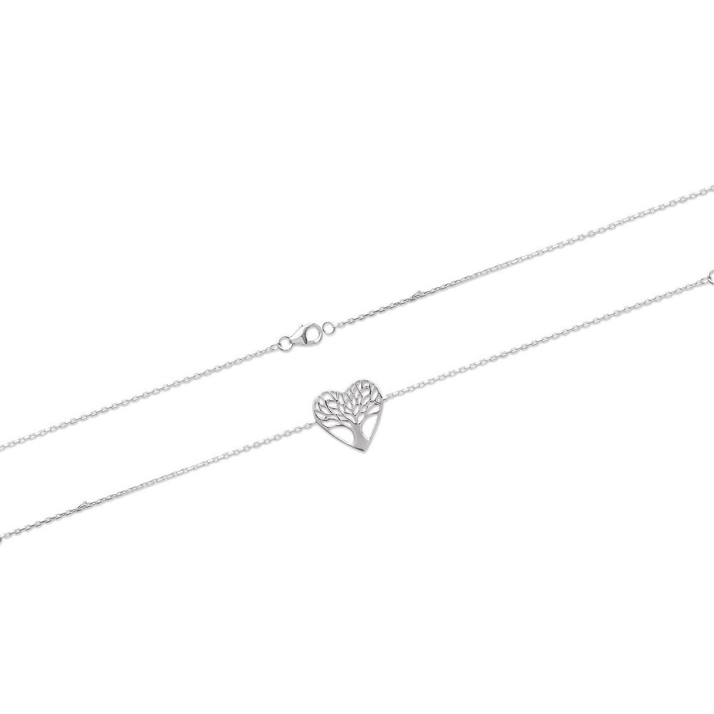 Bracelet Arbre de Vie en Argent 925 Rhodié Massif Anti-Ternissement
