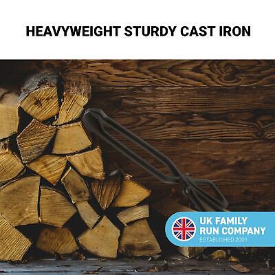 Buy Heavy Duty Cast Iron Log Coal Tongs | Fireside | Fireplace |