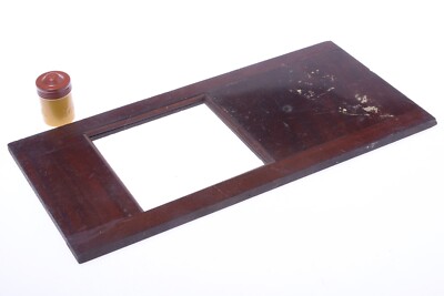   ANTIQUE GROUND GLASS HOLDER? 36.8x17.4CM STUDIO CAMERA 12X12CM FRAME SIZE 
