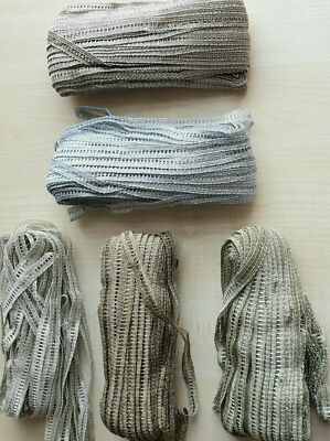 Metallic 10 mm breit Zopf Spitze Basteln Borte Verzierung Nähen Geschenk Verpackung