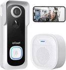 ieGeek Doorbell Camera Wireless No Subscription-Video Doorbell with Chime,Alexa