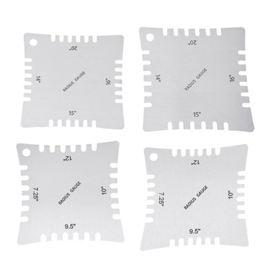 2/4PCS Guitar Neck Radius Tool Present for Musicians and Instrument Technicians