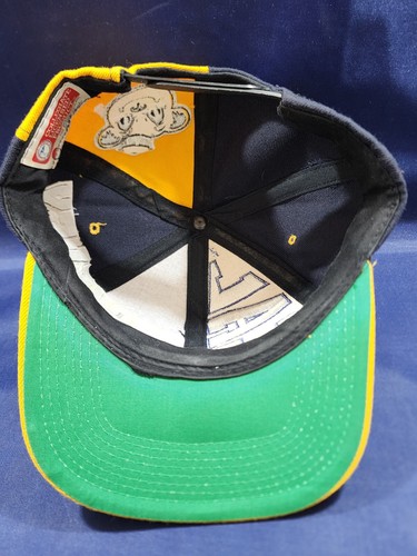 Vintage CAL Golden Bears Cap Boy Hat Blue/Yellow Adjustable Snapback Cap - Picture 7 of 10