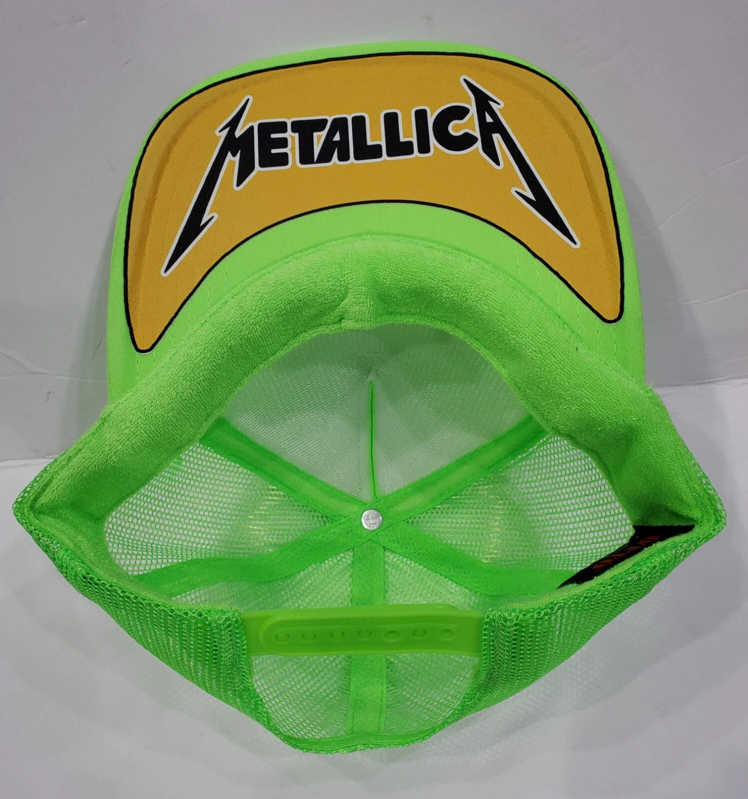 Metal Head Black Death Thrash Colors St Anger Neon Green Trucker Adjust