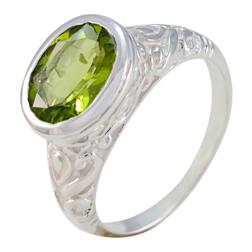 Handgefertigter Statement-Ring aus Peridot-Silber von Emerald Isle Elegance - Bild 3 von 4