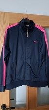 Asics Adult Track Jacket Size Xl Navy Blue Pink Full Zip Running
