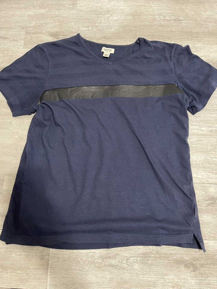 Kenneth Cole Reaction Men's Short Sleeve V-Neck T-Shirt Sz: XL | eBay