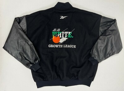 VINTAGE Reebok Jo Jo White Growth League Sport In Society USA Jacket Size 2XL