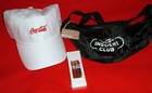 Lot of 3 Coca Cola COKE Hat Cap Playing Cards Belly Bag Insider Club NEW Promo — photo 1