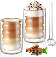 Doppelwandige KaffeegläSer 350Ml Latte Macchiato 2Er Set Glass Tassen