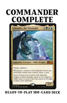 Arcades, the Strategist WALLS TOUGHNESS MATTERS Magic MTG Custom Commander  Deck