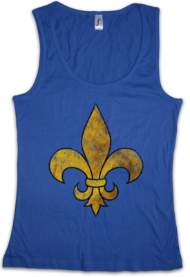 FLEUR DE LIS Damen Tank Top Royal Louis France King Cross Französische Lilie