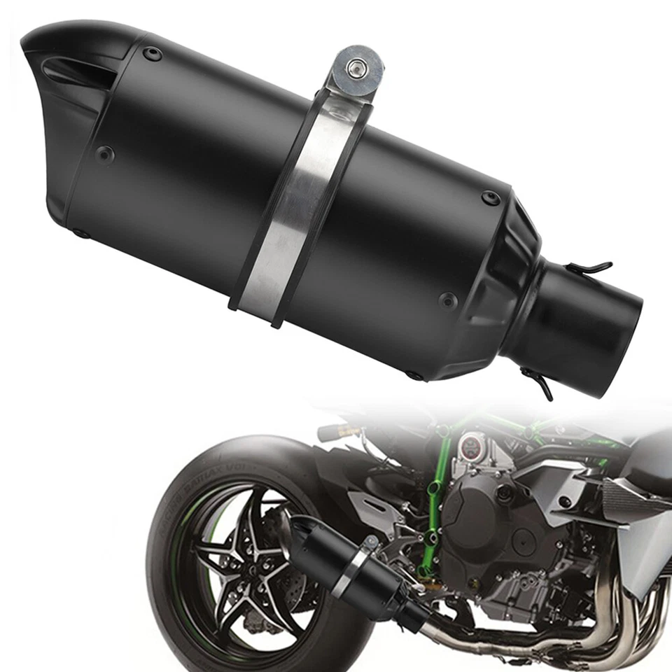 For Kawasaki Ninja 250R EX300 650R 51mm Slip on Motorcycle Exhaust Muffler Pipe - Image 2 of 4