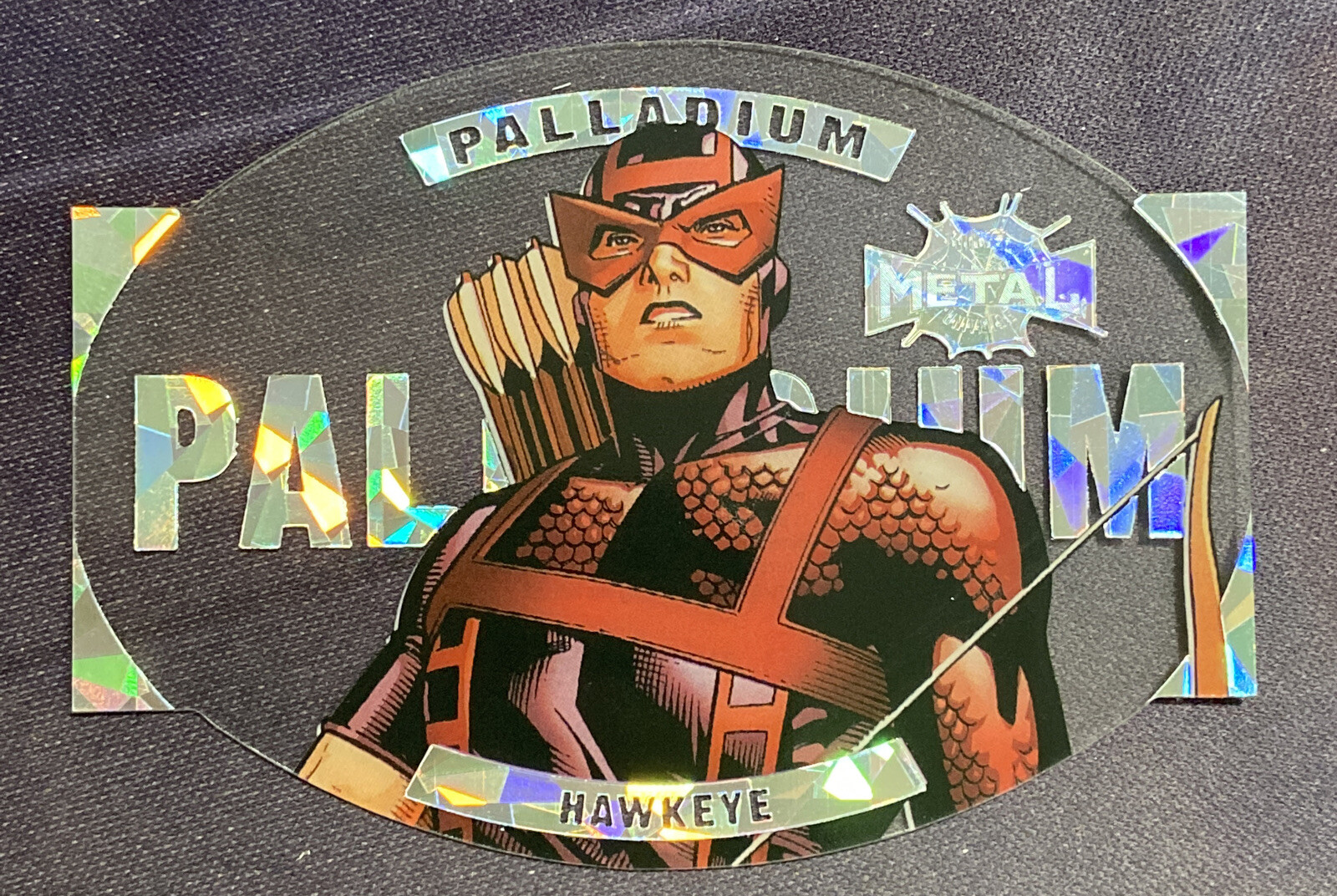 2021 Skybox Marvel Metal Universe Spider-Man Palladium #13 HAWKEYE SP