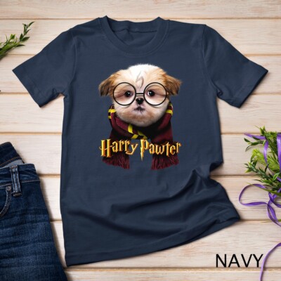 Harry Pawter - Cute and Funny Shih Tzu puppy Dog Lover gift Unisex T-shirt