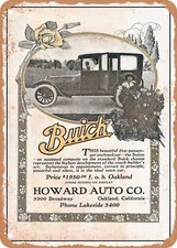 Metal Sign - 1917 Buick Five Passenger Sedan Vintage Ad