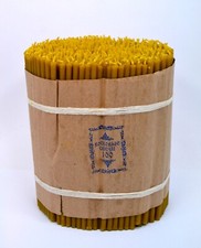 100 St 17 cm Bienenwachs Kerzen      17
