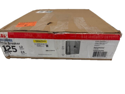 ABB TMQ1212PA 125A Main Breaker Panel 12 Space 24 Circuit Indoor Load Center